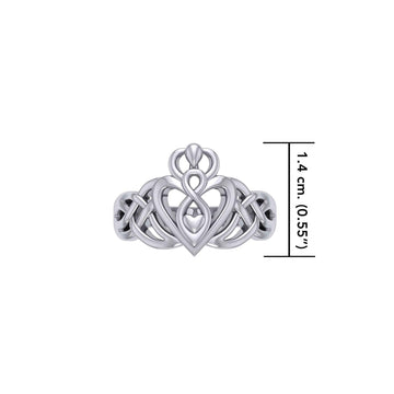 Eternal Love Goddess Sterling Silver Ring: Exquisite Jewelry by Peter Stone TRI2473 - Jewelry